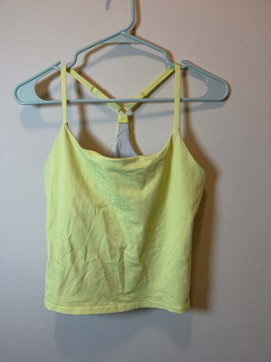 Outdoor Voices Tops - Outdoor Voices Yellow Built-in Bra Active Strappy Tank Top Size M
